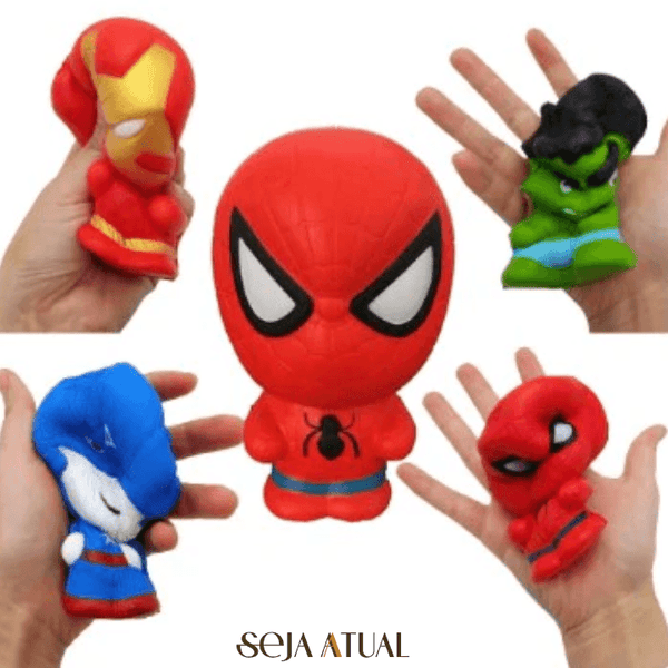 Bonecos Super Hero Squishy - Seja Atual