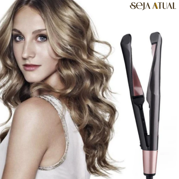 Modeladora Maxhair Professional 2 em 1 – Ondula seus cachos e alisa